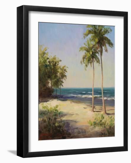 Palms on the Beach II-Karen Dupr?-Framed Art Print