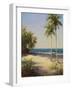 Palms on the Beach II-Karen Dupr?-Framed Art Print