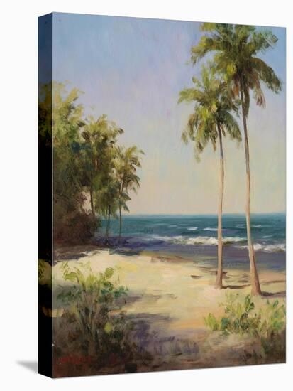 Palms on the Beach II-Karen Dupr?-Stretched Canvas