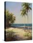 Palms on the Beach II-Karen Dupr?-Stretched Canvas