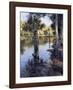 Palms on Water I-Larry Moore-Framed Giclee Print