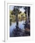 Palms on Water I-Larry Moore-Framed Giclee Print