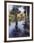 Palms on Water I-Larry Moore-Framed Giclee Print