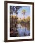 Palms on Water II-Larry Moore-Framed Giclee Print