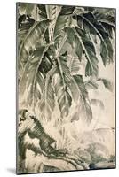 Palms Sumi on Paper-Jakuchu Ito-Mounted Giclee Print