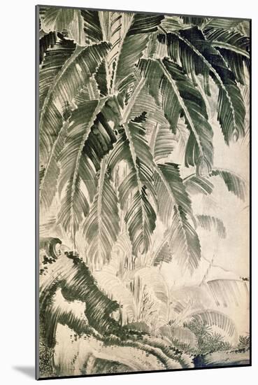 Palms Sumi on Paper-Jakuchu Ito-Mounted Giclee Print