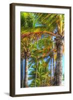 Palms Vertical-Robert Goldwitz-Framed Photographic Print