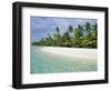 Palms, White Sand and Turquoise Water, One Foot Island, Aitutaki, Cook Islands, South Pacific-Dominic Webster-Framed Photographic Print