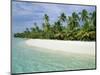 Palms, White Sand and Turquoise Water, One Foot Island, Aitutaki, Cook Islands, South Pacific-Dominic Webster-Mounted Photographic Print