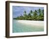 Palms, White Sand and Turquoise Water, One Foot Island, Aitutaki, Cook Islands, South Pacific-Dominic Webster-Framed Photographic Print