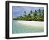 Palms, White Sand and Turquoise Water, One Foot Island, Aitutaki, Cook Islands, South Pacific-Dominic Webster-Framed Photographic Print