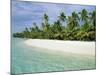 Palms, White Sand and Turquoise Water, One Foot Island, Aitutaki, Cook Islands, South Pacific-Dominic Webster-Mounted Photographic Print