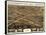 Palmyra, Missouri - Panoramic Map-Lantern Press-Framed Stretched Canvas