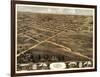 Palmyra, Missouri - Panoramic Map-Lantern Press-Framed Art Print