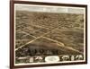 Palmyra, Missouri - Panoramic Map-Lantern Press-Framed Art Print