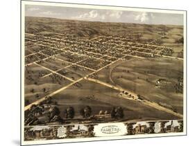 Palmyra, Missouri - Panoramic Map-Lantern Press-Mounted Art Print