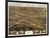 Palmyra, Missouri - Panoramic Map-Lantern Press-Framed Art Print