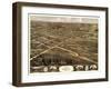 Palmyra, Missouri - Panoramic Map-Lantern Press-Framed Art Print