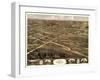 Palmyra, Missouri - Panoramic Map-Lantern Press-Framed Art Print