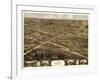 Palmyra, Missouri - Panoramic Map-Lantern Press-Framed Art Print