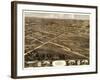 Palmyra, Missouri - Panoramic Map-Lantern Press-Framed Art Print