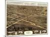 Palmyra, Missouri - Panoramic Map-Lantern Press-Mounted Art Print