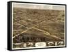 Palmyra, Missouri - Panoramic Map-Lantern Press-Framed Stretched Canvas