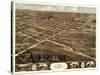 Palmyra, Missouri - Panoramic Map-Lantern Press-Stretched Canvas