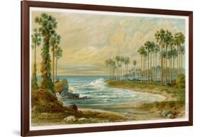 Palmyra Palms Provide Little Shade on a Sri Lanka Beach-Von Konigsbrunn-Framed Photographic Print