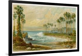 Palmyra Palms Provide Little Shade on a Sri Lanka Beach-Von Konigsbrunn-Framed Photographic Print