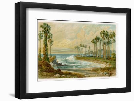 Palmyra Palms Provide Little Shade on a Sri Lanka Beach-Von Konigsbrunn-Framed Photographic Print