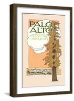 Palo Alto and Stanford University-null-Framed Art Print