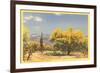 Palo Verde Trees and Saguaro in Desert-null-Framed Art Print