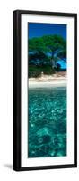 Palombaggia Beach from the Water, Corsica, France-null-Framed Premium Photographic Print