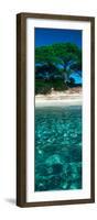 Palombaggia Beach from the Water, Corsica, France-null-Framed Photographic Print