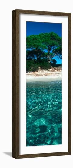 Palombaggia Beach from the Water, Corsica, France-null-Framed Photographic Print