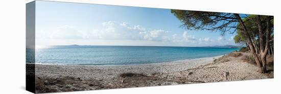 Palombaggia Beach in the Summer Morning, Corsica, France-null-Stretched Canvas