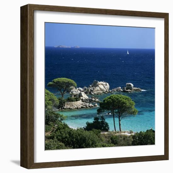 Palombaggia Beach, Near Porto Vecchio, South East Corsica, Corsica, France, Mediterranean, Europe-Stuart Black-Framed Photographic Print