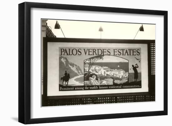 Palos Verdes Billboard-null-Framed Art Print