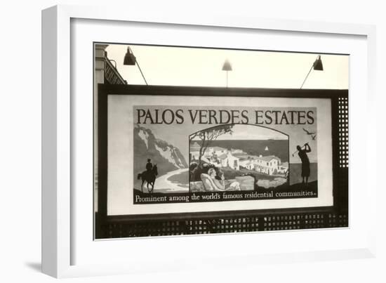 Palos Verdes Billboard-null-Framed Art Print