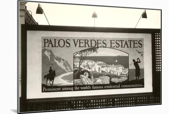 Palos Verdes Billboard-null-Mounted Art Print