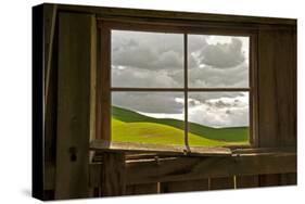 Palouse Barn-David Winston-Stretched Canvas