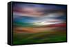 Palouse Evening Abstract-Ursula Abresch-Framed Stretched Canvas