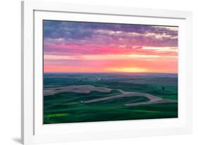 Palouse Sunset-Bruce Getty-Framed Photographic Print