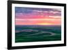 Palouse Sunset-Bruce Getty-Framed Photographic Print