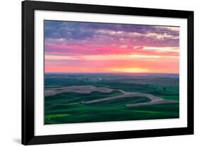 Palouse Sunset-Bruce Getty-Framed Photographic Print