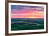 Palouse Sunset-Bruce Getty-Framed Photographic Print