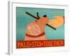 Pals Stick Together Red Golden-Stephen Huneck-Framed Giclee Print