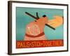 Pals Stick Together Red Golden-Stephen Huneck-Framed Giclee Print