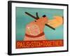 Pals Stick Together Red Golden-Stephen Huneck-Framed Giclee Print